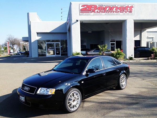 Black 2001 Audi A6 2.7T outside the 2Bennett building
